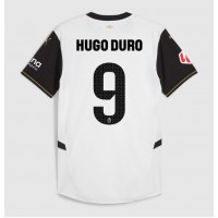 Billiga Valencia Hugo Duro #9 Hemma fotbollskläder 2024-25 Kortärmad